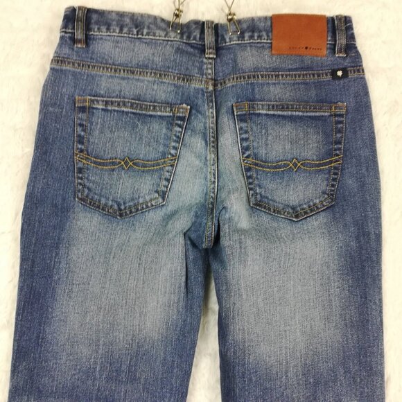 Lucky Brand Girls Jeans Classic Straight Denim Blue Loose Fit Medium Wash 18 - Picture 4 of 14